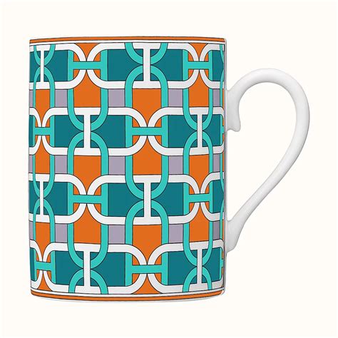 hermes tie mug|authentic hermes plates.